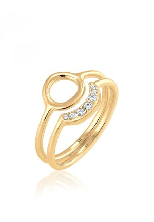 SUN MOON STACK - MIT KRISTALLEN VON SWAROVSKI® - Sormus - gold coloured