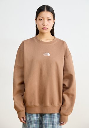 ESSENTIAL OVERSIZE CREW - Ikdienas džemperis - latte