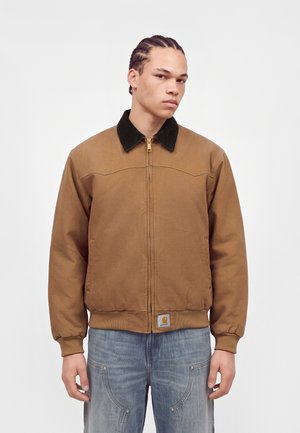 Carhartt WIP, OG SANTA FE JACKET - Лятно яке - wip h brown / tobacco stone canvas