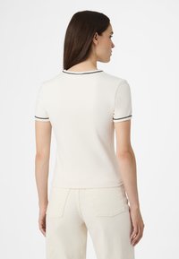 Fila PORTELLO V-NECK - T-shirt basic - egret