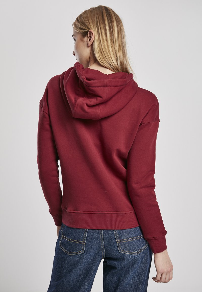 Damen Sweatshirts | Urban Classics Curvy Kapuzenpullover burgundy/rot - JI03089 Damen Sweatshirts | Urban Classics Curvy Kapuzenpullover burgundy/rot - JI03089