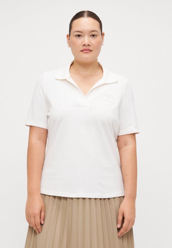 STAMP LOGO - Polo shirt - ecru