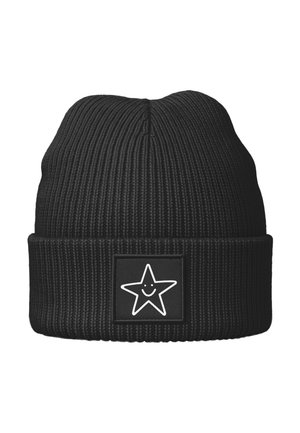 Beanie - stern schwarz