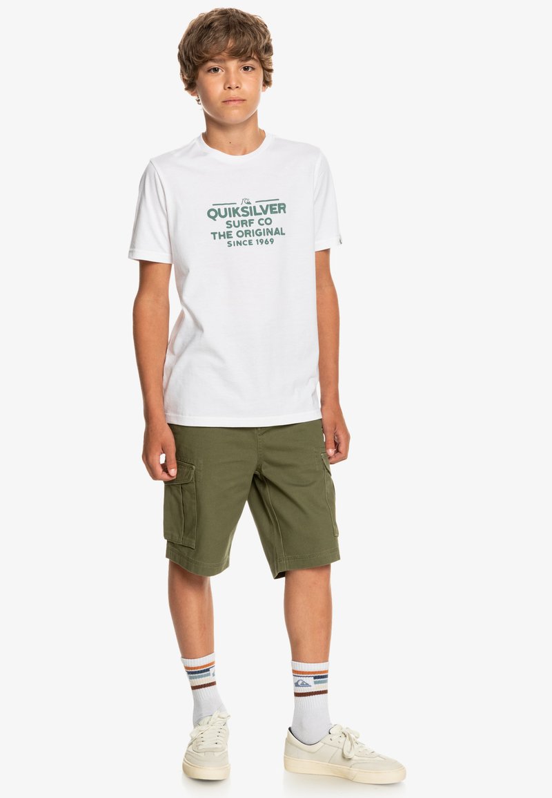 Kinder Shirts | Quiksilver FEEDING LINE T-Shirt print white/offwhite - AN30826 Kinder Shirts | Quiksilver FEEDING LINE T-Shirt print white/offwhite - AN30826