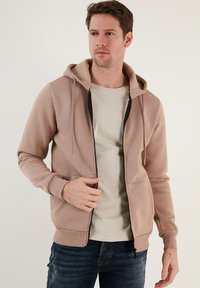 Buratti Felpa con zip - dark beige