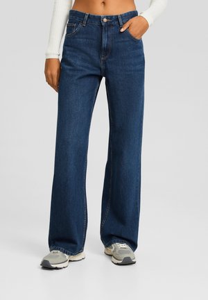 Bershka Jeans baggy - dark blue