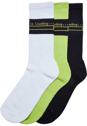 UNISEX LOADING 3-PACK - Socks - white black frozenyellow