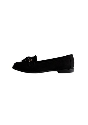 BLACK SUEDETTE  - Mocassins - black