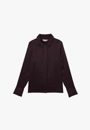 Reiss, Blúzka so zapínaním na gombíky - burgundy