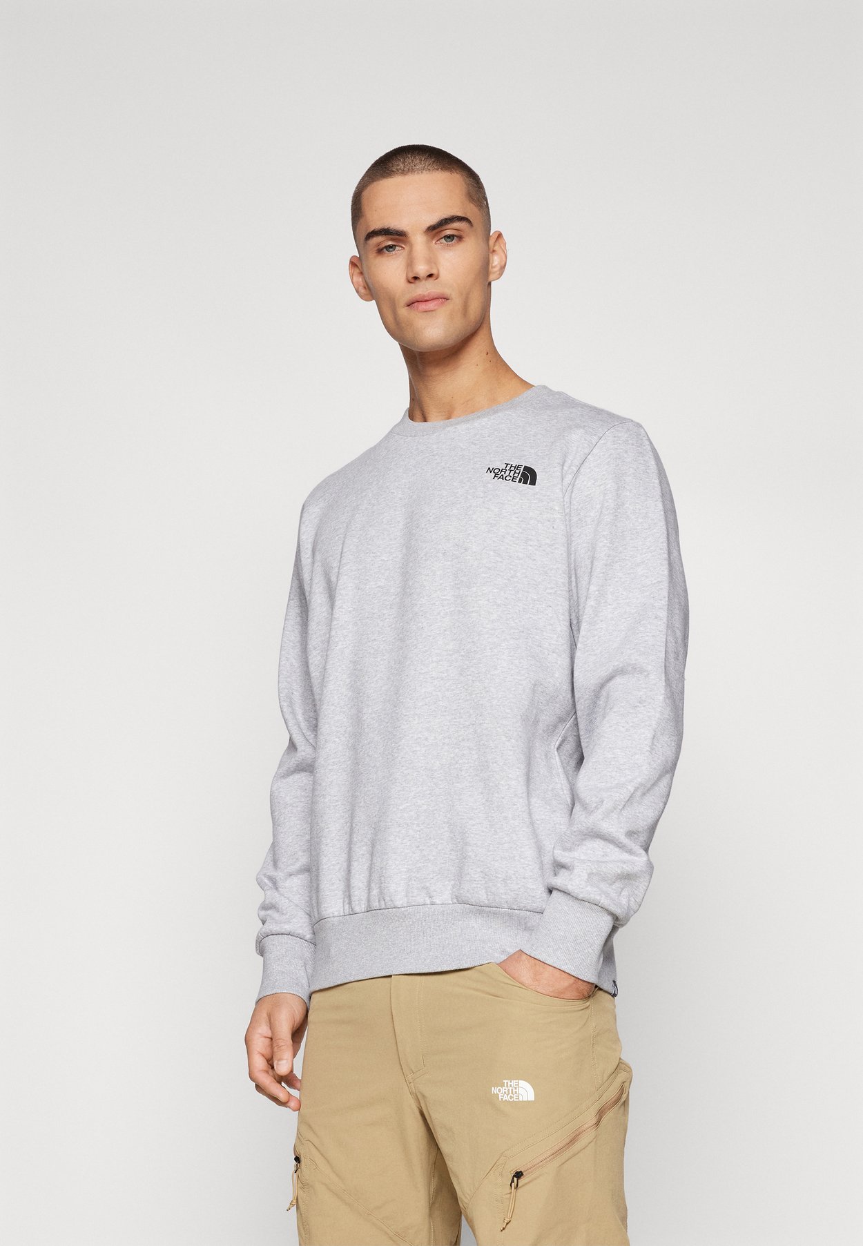 The North Face SIMPLE DOME CREW - Sweatshirt - light grey heather