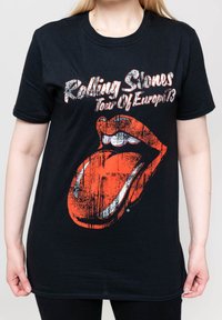 Paradiso Clothing THE ROLLING STONES TOUR OF EUROPE - Print T-shirt - black