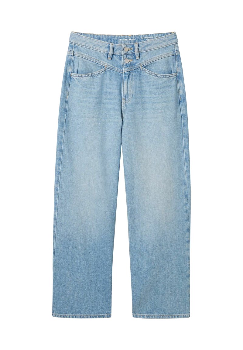 Tom Tailor Flared Jeans blauw denim/bluedenim Tom Tailor Flared Jeans blauw denim/bluedenim