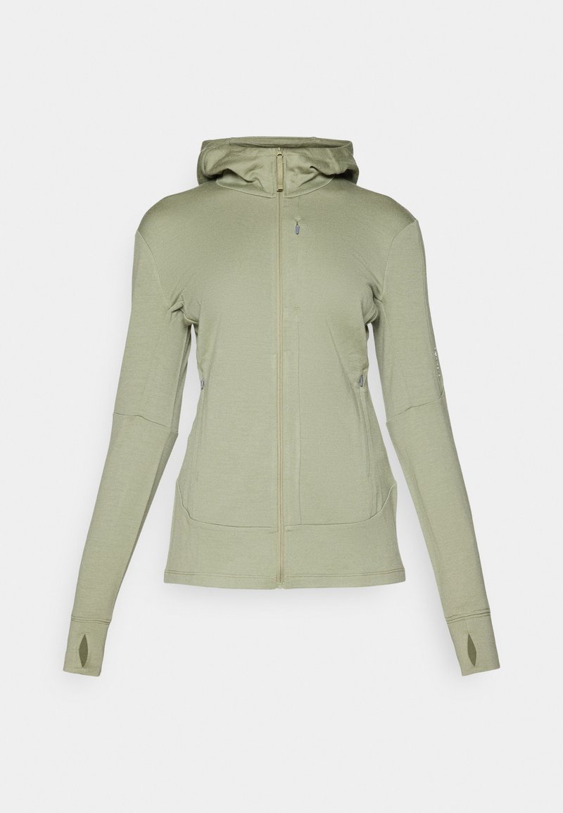 Icebreaker Sweater met rits kaki