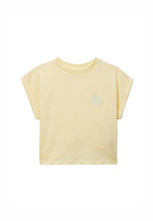 T-shirt imprimé - jaune pastel