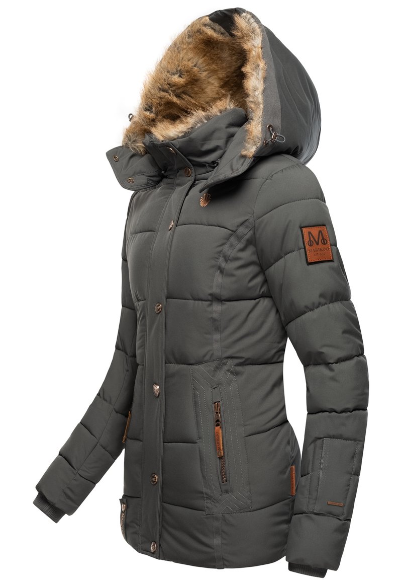 Navahoo Vinterjacka Dam Winterparka Mit Fellkapuze Damen Navahoo Wintermantel »Wintermantel Honigfee« UNIVERSAL