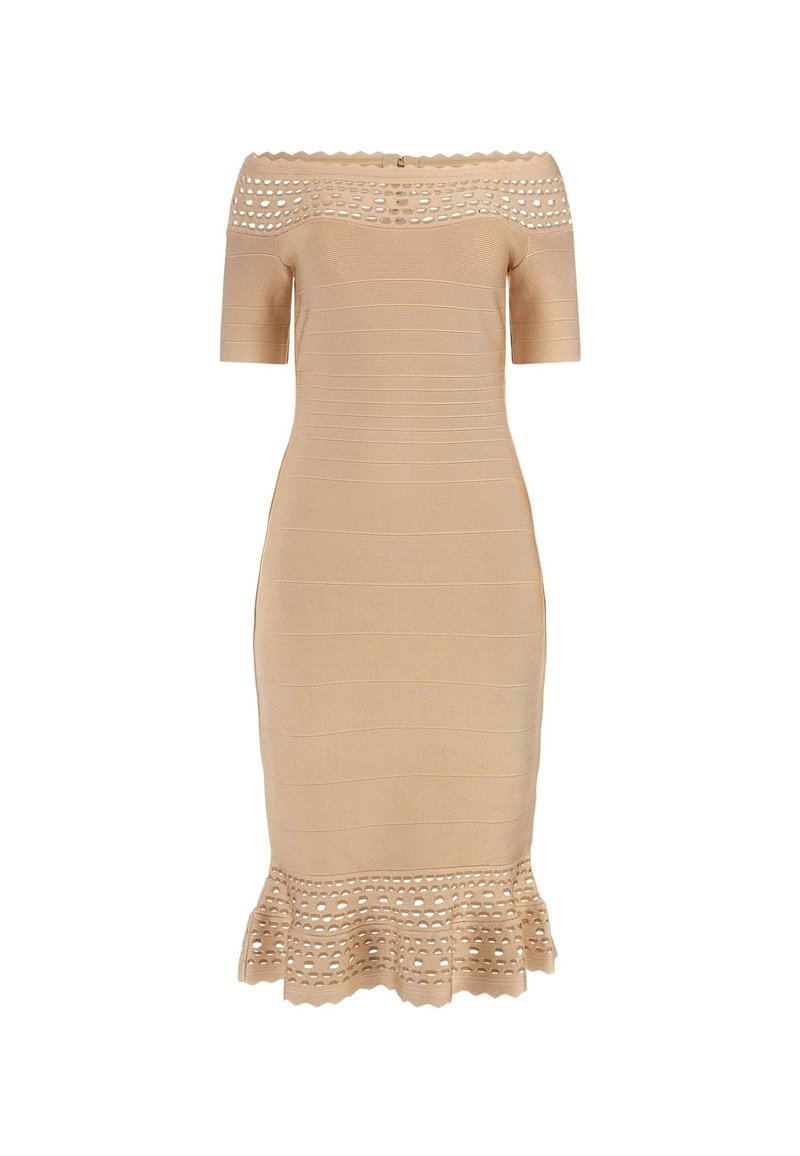 Guess Gebreide jurk beige