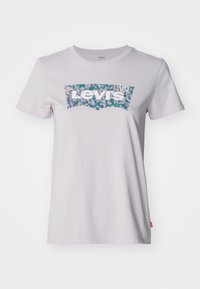 Print T-shirt - lavender blue
