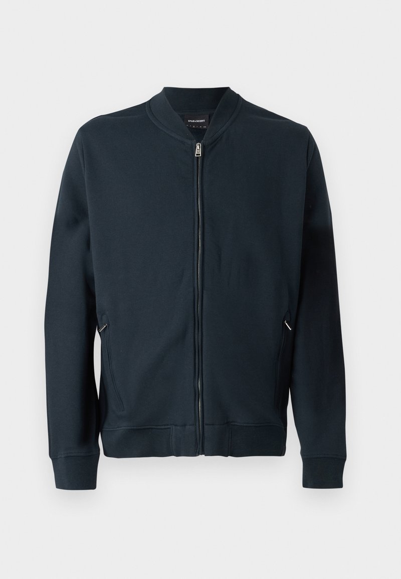 Lyle & Scott Sweater met rits donkerblauw Lyle & Scott Sweater met rits donkerblauw