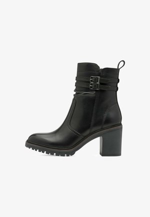 Tamaris ELEGANTE MIT TOUCH-IT - Bottines de cowboy / motard - black leather