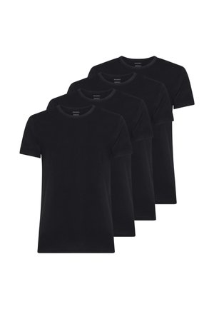 4 PACK - Maglietta intima - nero