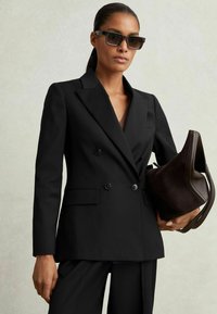 Reiss REGULAR FIT - HAISLEY DOUBLE BREASTED PETITE - Blazer - black