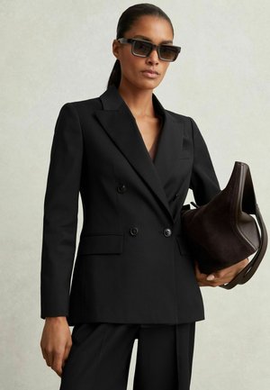 Reiss REGULAR FIT - HAISLEY DOUBLE BREASTED PETITE - Blejzr - black