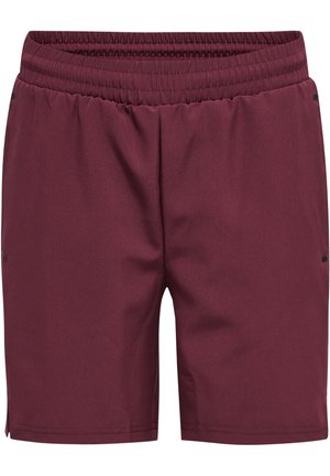 HMLMOVE GRID - Short de sport - grape wine