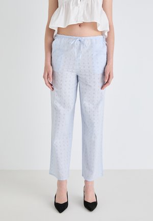 BRODERIE ANGLAISE  - Pantaloni - light blue
