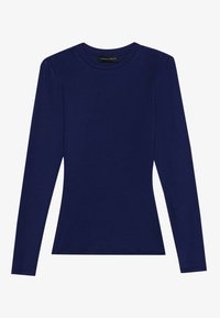 LONG SLEEVED TOP WITH WOOL CONTENT - T-shirt à manches longues - dark blue