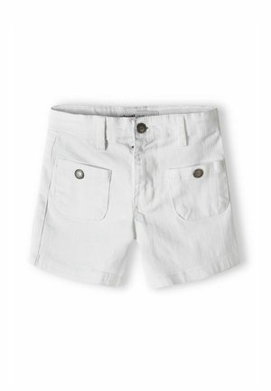 FRONT POCKETS JEAN - Jeansshorts - white