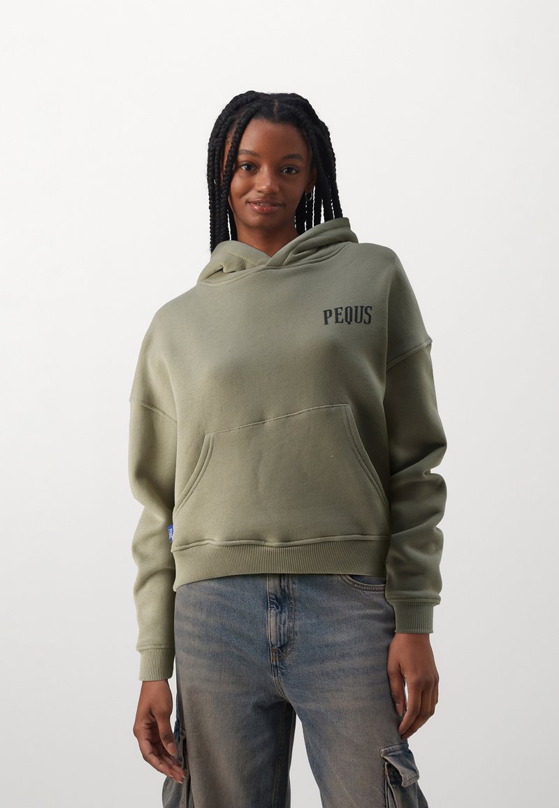 PEQUS - CROPPED ISLAND OF HEARTBREAKS  HOODIE - Sweatshirt - dust grey, Vergrößern