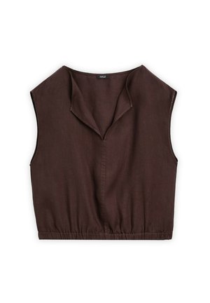 Massimo Dutti WITH ELASTICATED HEM - Blouse - mottled bordeaux