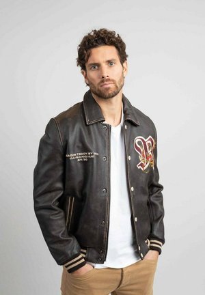 DRAGCOHI - Veste en cuir - marron