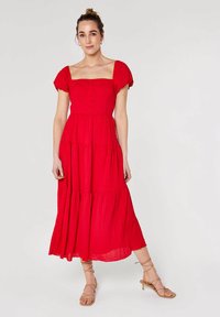 Apricot SELF CHECK MIDI - Freizeitkleid - red