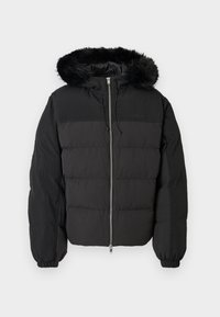 HOODED PUFFER JACKET - Winterjacke - black