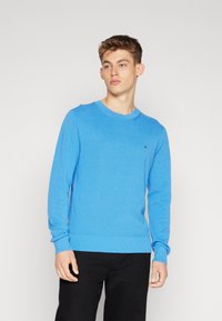 Tommy Hilfiger - CHAIN RIDGE C NECK - Neule - blue spell Pienoiskuva 1