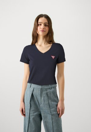 Guess TRIANGLE  - T-shirts - suiting blue