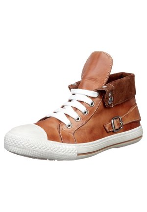 Sneakers high - cognac