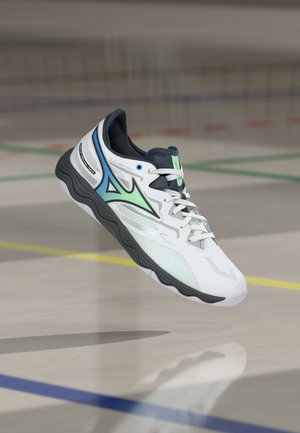 Mizuno, WAVE MEDAL NEO UNISEX - Chaussures fitness - white/neo mint/india ink
