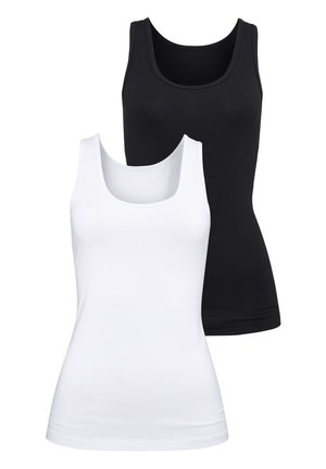 2 PACK - Unterhemd/-shirt - schwarz  weiß