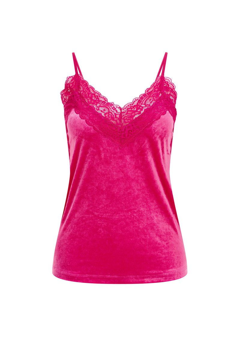 WE Fashion Top donkerroze WE Fashion Top donkerroze