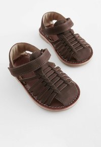 Next LEATHER CLOSED TOE SANDALS  - REGULAR FIT - Sandále na chodenie - chocolate brown