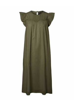 Pieces, MIDIKLEID PCASTRID - Denné šaty - burnt olive