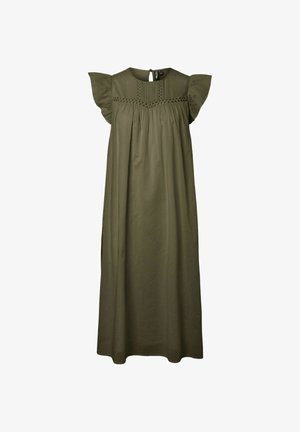 Pieces, MIDIKLEID PCASTRID - Denné šaty - burnt olive