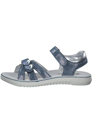 Sandals - jeansblau silber