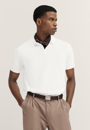 bugatti KNIT - Polo shirt - ecru