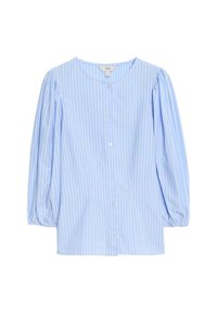 BUTTON DOWN PUFF SLEEVE - Blus - blue mix