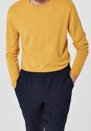 Svetr - mottled dark yellow