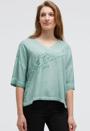 MIT FOLIENPRINT - T-Shirt print - topaz