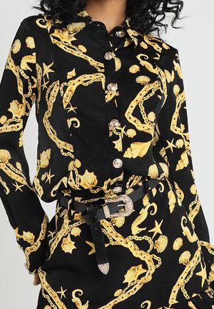 Button-down blouse - black